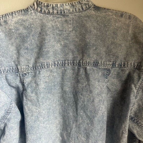 Liz Wear Vintage Denim Shirt Women’s Size Small Stone Washed 90s Y2K Grunge Boho - Picture 9 of 9